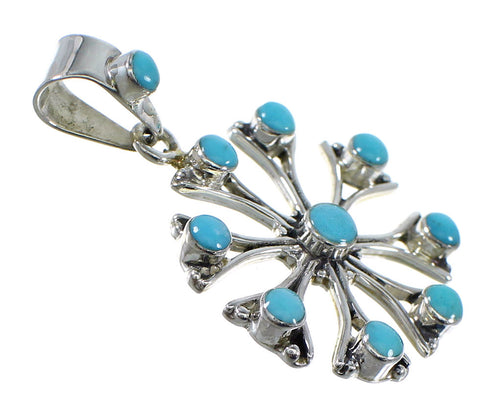 Silver And Turquoise Jewelry Pendant AX51578
